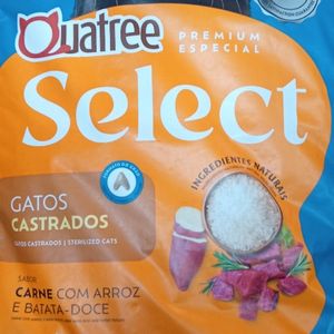 imagem do produto RAÇÃO QUATREE PREMIUM ESPECIAL SELECT GATO CASTRADO 10.1 KG