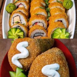 imagem do produto 2 harumaki misto+24 hot sushi frito 