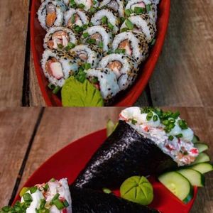 imagem do produto 1temaki crú+ 12 sushi crú misto 