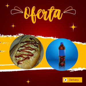 imagem do produto 1 Cachorro quente e um Refri de 500Ml