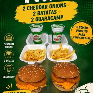imagem do produto TRIO - 2 cheddar onions + 2 batatas + 2 Guaracamp