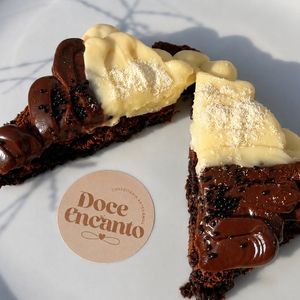 imagem do produto Brownie Dois Amores | Ninho e Brigadeiro artesanal