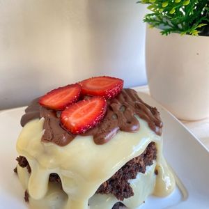 imagem do produto Brownie com nutella e morango 
