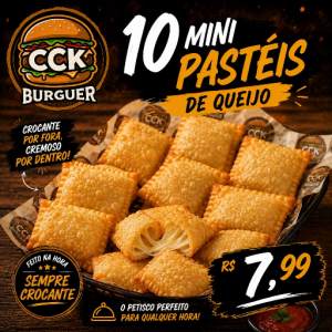 imagem do produto 10 mini pastéis de queijo