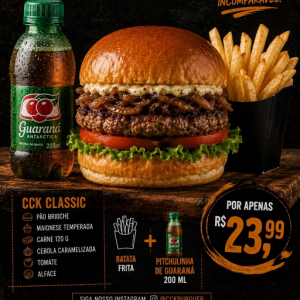 imagem do produto CCK Classic + batata + refrigerante 200 ml
