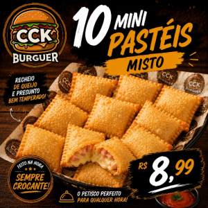 imagem do produto 10 mini pastéis misto 