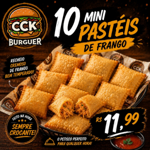 imagem do produto 10 mini pastéis de frango