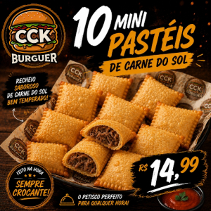 imagem do produto 10 mini pastéis carne do sol