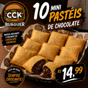 imagem do produto 10 pastéis de chocolate 