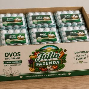imagem do produto Meia caixa de ovo com 6 cartelas 