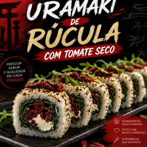 imagem do produto uramaki rucula com tomate seco