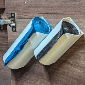 imagem do produto Suporte Porta Sacolas Puxa Saco Para Rolo De Saco De Lixo Preto 16 Cm