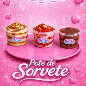 imagem do produto Pote de sorvete morango