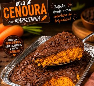 imagem do produto Bolo de Cenoura com cobertura de Brigadeiro