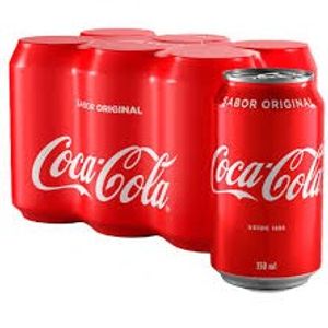imagem do produto Coca lata 350ml fardo com 6