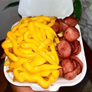 imagem do produto Batata cheddar e calabresa M