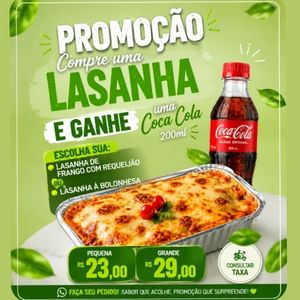 imagem do produto Lasanha + coca cola 200ml 
