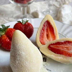 imagem do produto Coxinha de morango de ninho 100g