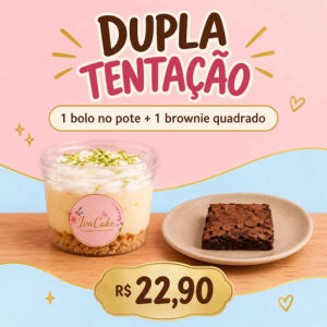 imagem do produto Combo dupla tentação *** ESCOLHA O SABOR DO BOLO NO CAMPO OBSERVAÇÕES )