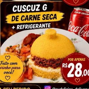 imagem do produto Cuscuz carne seca G + Refri