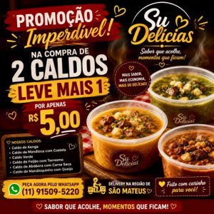 imagem do produto 2 Caldos leve 1 por 5,00