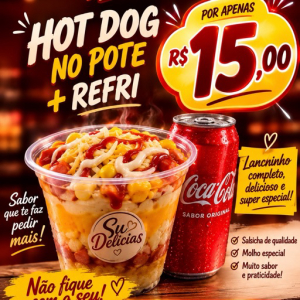 imagem do produto Hot dog + Refri 200 ml