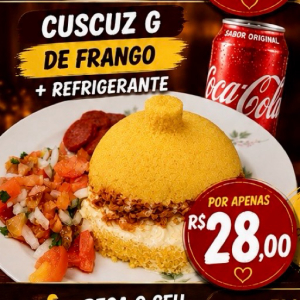 imagem do produto Cuscuz de frango G + Refri