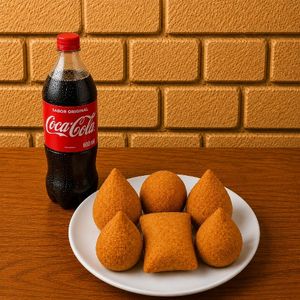 imagem do produto Combo 6 - (6 Salgados fritos + 1 Refrigerante 600ml)