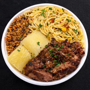 imagem do produto MARMITEX GRANDE COM CHURRASCO(120G DE CARNE)