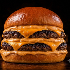 imagem do produto House Duplo 300g - 2 Carnes 150g - O MONSTRO 2x Mais Queijo Cheddar