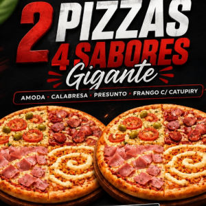 imagem do produto 2 PIZZAS 4 SABORES