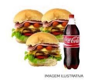 imagem do produto 3 X-Tudo Tradicional + refrigerante 1,5L
