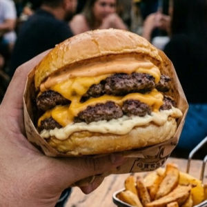 imagem do produto GATRIX DUPLO CHEDDAR BURGUER - 2 BLEND DE 120G 