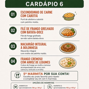 imagem do produto Kit 5 marmitas