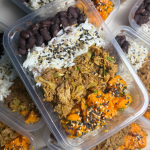 imagem do produto Arroz + feijão + carne desfiada + mix de legumes