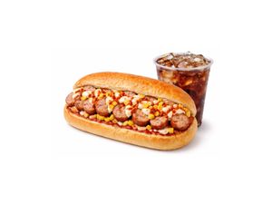 imagem do produto Linguiça de frango na brasa, hot-dog com crean cheese e geleia de pimenta