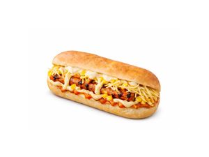 imagem do produto Salsicha na brasa, Cachorro quente C/2 salsichas no pão de leite artesanal