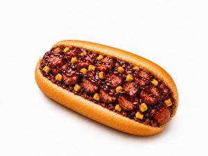 imagem do produto Costela Bbq, Linguicinha de costela com salsicha assada na brasa, hotdog Nª9