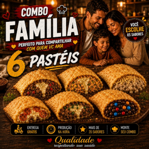 imagem do produto COMBO FAMÍLIA / 6 PASTÉIS