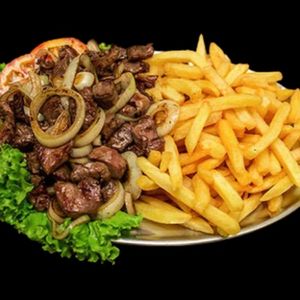 imagem do produto Contra filé acebolado c/ fritas