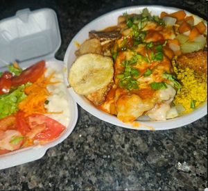 imagem do produto Marmita Média de Bife Bovino á Parmegiana+ salada separada