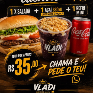 imagem do produto X salada + açaí + refri mini 