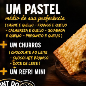 imagem do produto Promoção 1 Pastel M + 1 Churros + refri mini 