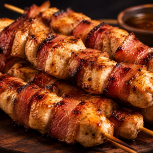 imagem do produto Espetinho de queijo com bacon 