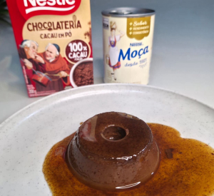imagem do produto Pudim Gourmet de Leite Moça Nestlé com Cacau 100% do Padre Nestlé