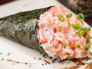 imagem do produto Temaki Salmão crú com cream cheese (completo)