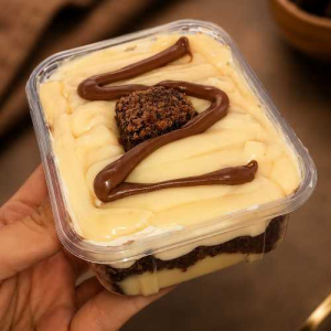 imagem do produto Escondidinho de brawnie com ninho e Nutella
