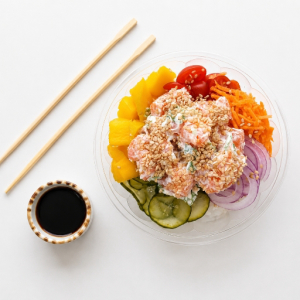 imagem do produto Poke Salmão Cru c/ Cream Cheese - PROMOÇÃO