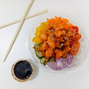 imagem do produto Poke Salmão Grelhado c/ Cream Cheese - PROMOÇÃO