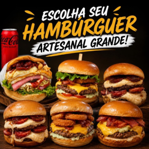imagem do produto Hambúrgueres Artesanais